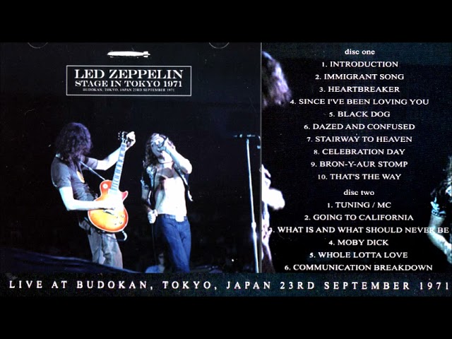 洋楽 LED ZEPPELIN SEP 24,1971 BUDOKAN Budokan - September 24, 1971 / Tokyo | Led Zeppelin Official Website