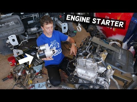 ENGINE STARTER REPLACEMENT LOCATION JEEP CHEROKEE COMPASS RENEGADE 2.4 Multiair