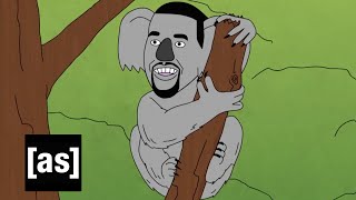 I Always See Kanye West | Brad Neely’s Harg Nallin’ Sclopio Peepio | Adult Swim