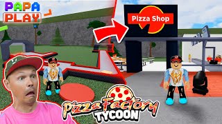 Открыл пиццерию в Pizza Factory Tycoon