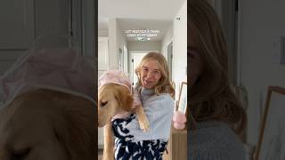 Training my golden retriever puppy in petsmart!🧚🏼🤍🏞️🗽☁️