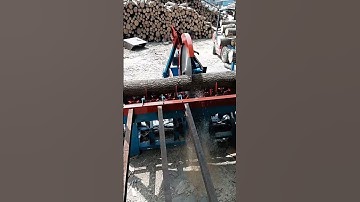 Automatic wood sawing process #smartwork #goodtools