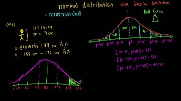 normal distribution - อธิบายและใช้ การแจกแจงปกติ
