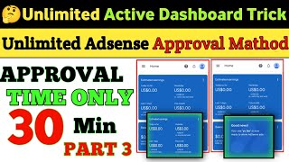 How To Make Active Dashboard New Trick  2024 | Adsense Active Dashboard New Trick | Yo.fan  Exblog