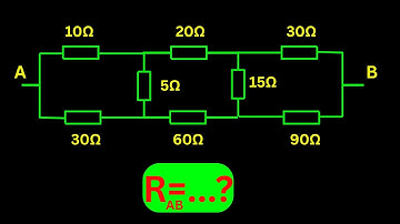 Evaluate the Equivalent Resistance R(AB) of complex Circuit