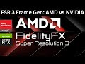 FSR 3 Frame Generation | NVIDIA vs AMD - Which Receives A Bigger Framerate Boost?