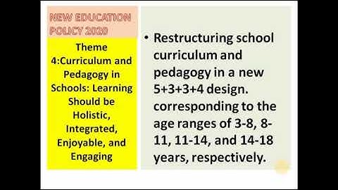 NEP 2020: Curriculum and pedagogy in schools