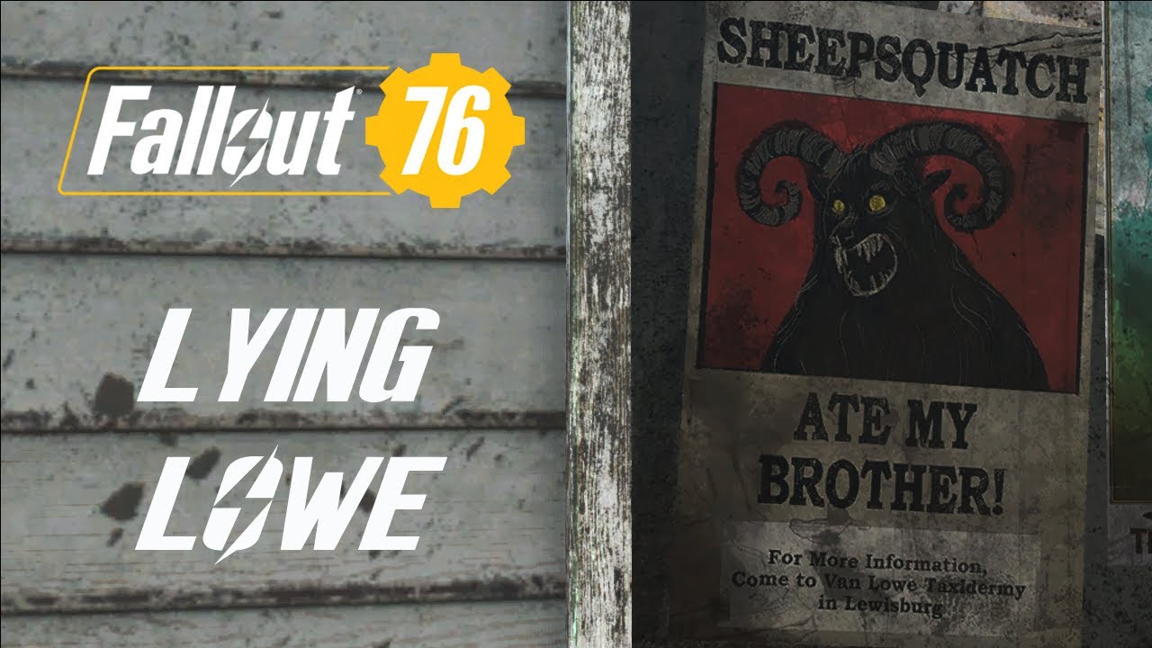 Fallout 76 Hidden Quest Lying Lowe YouTube fallout-76-hidden-quest-lying-lowe-youtube