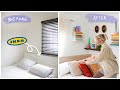 FULL rental bedroom makeover using IKEA hacks