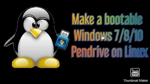 Make Windows 10 Bootable Pendrive on Ubuntu 16.04