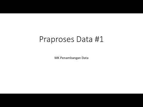 Video: Adakah perlu untuk praproses data?