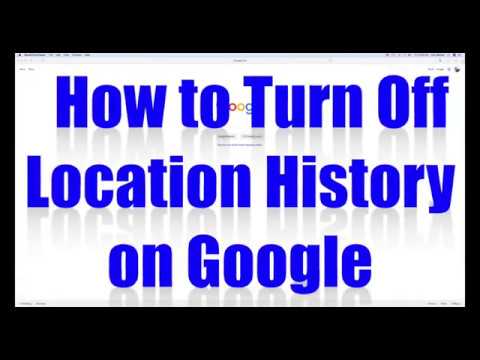 How to turn off the Location history in Google