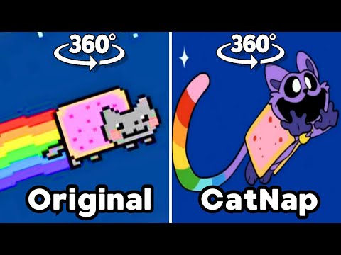 360º VR Nyan Cat Meme VS Nyan CatNap (Poppy Playtime meme)