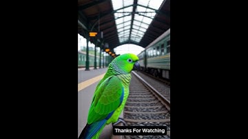 The story of a parrot making a nest on the train and laying lots of eggs 😭 #ai #parrot #train