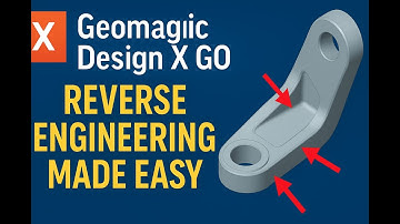 🔧 Geomagic Design X GO: Reverse Engineering Made Easy | Extract Hole Locations & Vectors