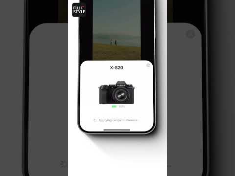 New fujifilm recipe app import recipe to Camera