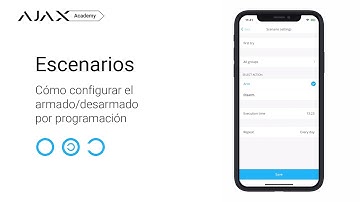 Escenarios: Cómo configurar el armado/desarmado por programación