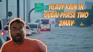 Heavy rain in Dubai recently phase two wind storm in Abu Dhabi