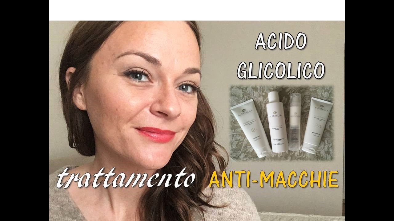 acido glicolico macchie scure viso