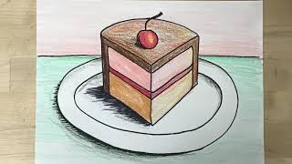 Kids Art Project - Wayne Thiebaud Inspired Food Still Life