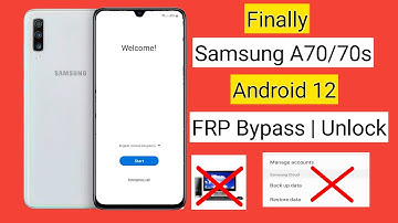 Samsung A70/A70s Frp Bypass Android 12 | Samsung A70/70s unlock google lock | without Data Backup |