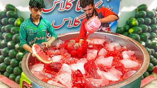 Water Pump Ka Mashoor Sharbat Full Process Explain | Refreshing Watermelon Juice | Street Food Juice