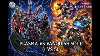 Destiny HERO Plasma vs Vanquish Soul 1 Vs 5 #yugioh #herocombo