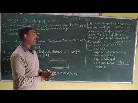 Topic- 17 form element (button, textarea, select element)