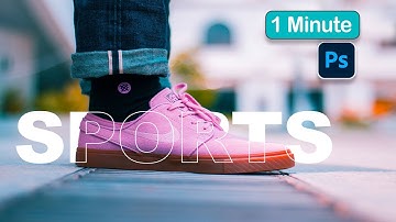 Easy Text Trick in Photoshop | Create Sports Logo Outline Text Effect | Quick Photoshop Tutorial