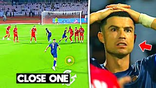 Cristiano Ronaldo almost SCORE a CRAZY Free Kick Goal vs Al Wehda ??