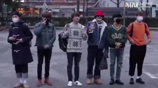 BTS arriving at KBS Music Bank 161223