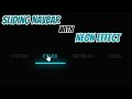 Modern Sliding Underline NAVBar with Neon Effects