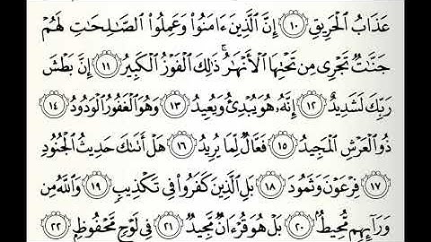 سورة البروج القارئ سيد رمضان