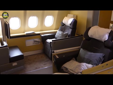 LUXURY FLIGHT: Lufthansa Business Class Airbus A340-600 Munich-Seoul! [AirClips full flight series] - ë™ì˜ìƒ