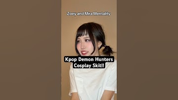 Kpop Demon Hunters cosplay skit pt.5! #kpopdemonhunters #huntrix #kdh #zoey #mira #cosplay