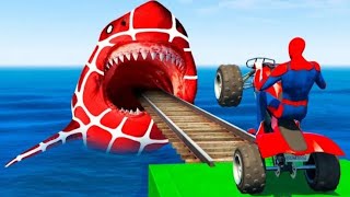 Superhero ATV Quad Bike Stunt Racing Gameplay screenshot 4