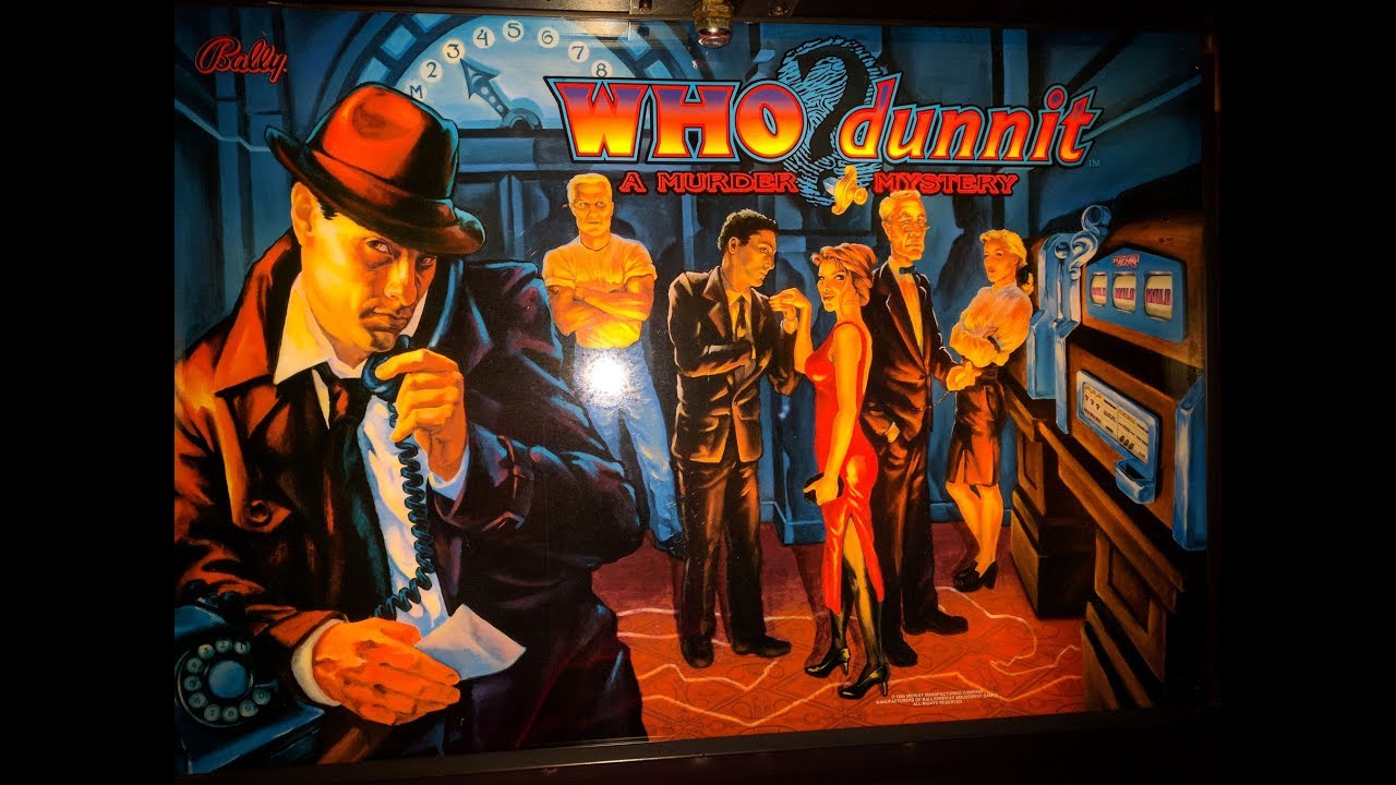 WHO DUNNIT PINBALL by BALLY 1995 FULLY REFURBISHED & LED'S
