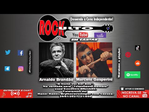 ROCK OCULTO nº 344 - Encontro BRock80 com ARNALDO BRANDÃO & MARCELO GASPERINI