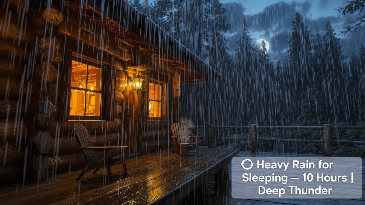 Deep Sleep During the Rainy Night - Heavy Rain with Deepened Sound for ...