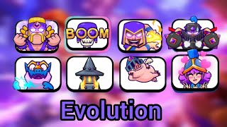 All Evolution Emotes in Clash Royale | 4k 60FPS 