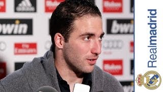 Real Madrid 4-3 Real Sociedad Higuain In The Mixed Zone