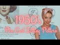 Trying a 1950s pin curl setting pattern