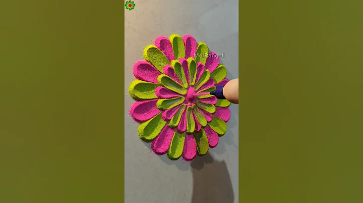 Very Beautiful and Easy Rangoli Designs #shorts #rangolidesigns #easyrangoli