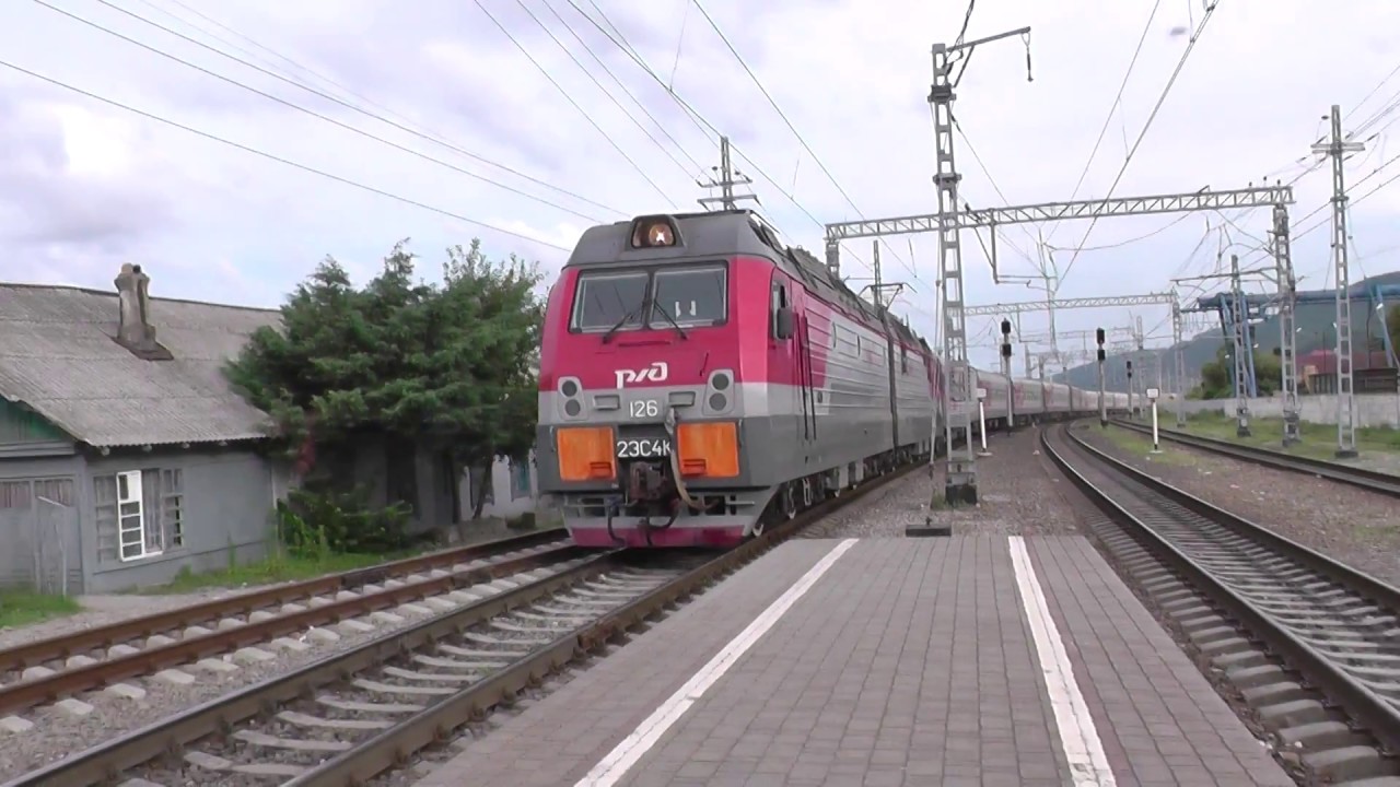 ласточка электропоезд сочи. жд вокзал мацеста.