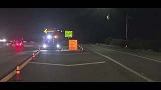 Information 9/22/25 set-up.  Closed nb805 off-ramp to Murray Ridge  Guide