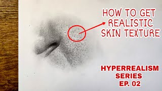 How to draw Hyperrealistic skin texture drawing | Episode 02 | Pencils