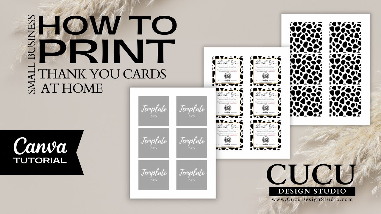 How To Print Small Business Thank You Cards At Home