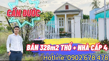 (Đã bán)Bán đất Cần Đước 328m2 thổ và căn nhà cấp 4 trên đất SHR