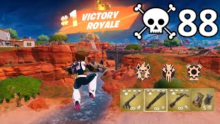 88 Elimination OCHACO URARAKA Solo Vs Squads Zero Build Gameplay (NEW Fortnite Chapter 5 Season3)