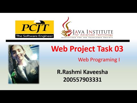 Java Institute || Web Programing || eShop Project Task 3||